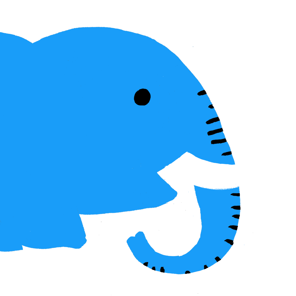 Drawing of an elephant. Making the most of our wordplay.